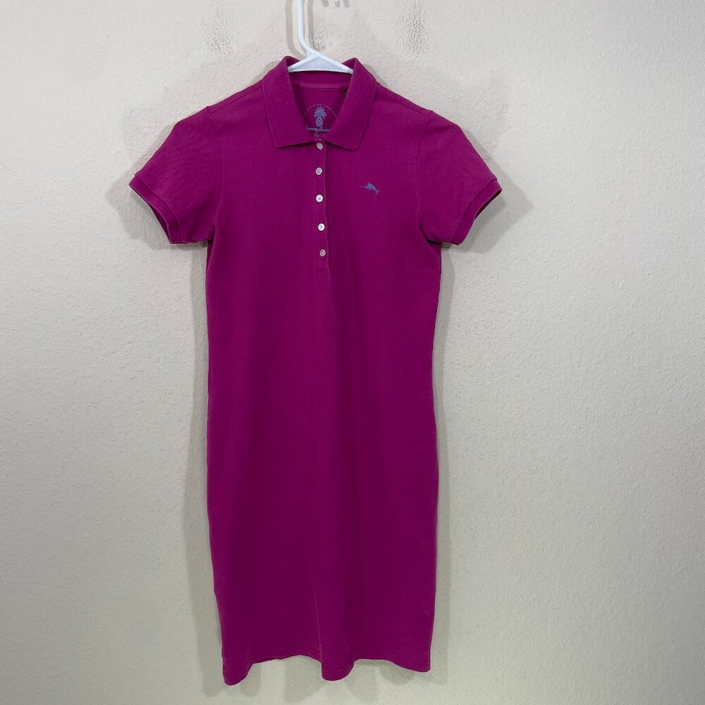 Tommy Bahama Classic Polo Dress‎ Womens XXS Short Sleeve Purple Cotton Stretch